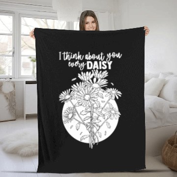 Discover Daisy Garden Gardening Gardener Fleece Blankets