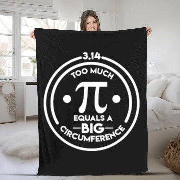 Discover Math Geek Pi Day Large Circumference Fleece Blankets