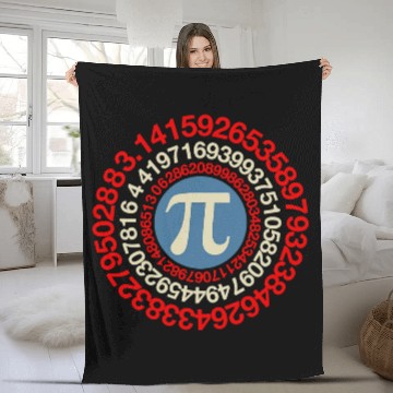 Discover Math Pi Day Fleece Blankets