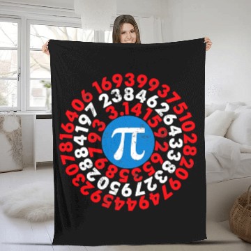 Discover Mathematician Captain Pi Superhero Math Nerd Geek Fleece Blankets