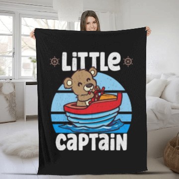 Discover Sailing Sailboat Boating Kid Child Yacht Boat Fleece Blankets