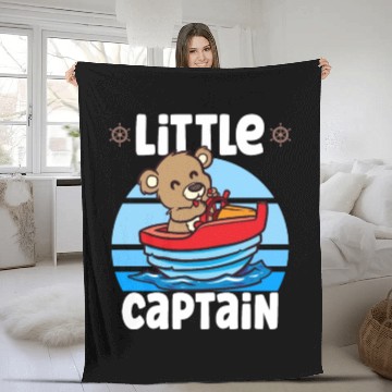 Discover Sailing Sailboat Boating Kid Child Yacht Boat Fleece Blankets