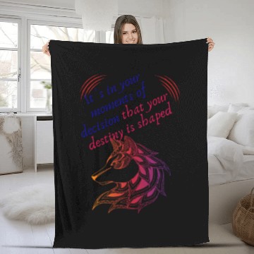 Discover Love Moments Of Decision That Your Destiny Shaped Fleece Blankets
