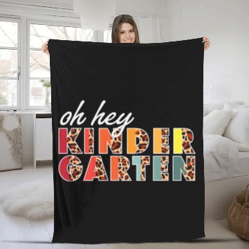 Discover Oh Hey kindergarten Back to School Boys Fleece Blankets