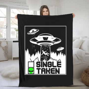 Discover Alien Gift Extraterrestrial UFO AREA 51 Sci-fi Fleece Blankets