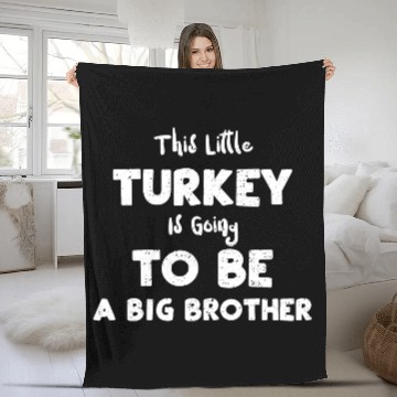 Discover This Little Turkey Is Going To B... Fleece Blankets