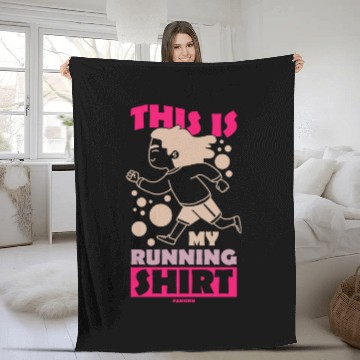Discover Run jogging sport race training gift Fleece Blankets