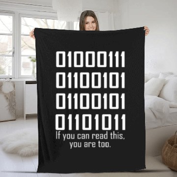 Discover Software Engineers Funny Programming Coding Binary Fleece Blankets