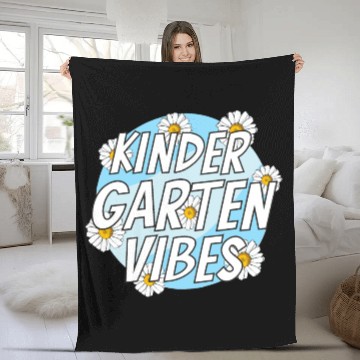Discover Kindergarten Vibes - Back to School Fleece Blankets