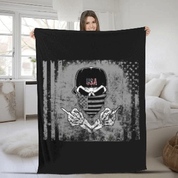 Discover Wear American Warrior Fleece Blankets