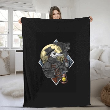 Discover Plague Doctor Fleece Blankets