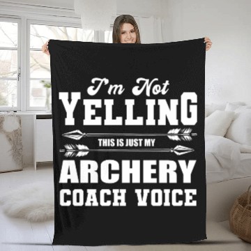 Discover Archery Archer Bowman Fleece Blankets