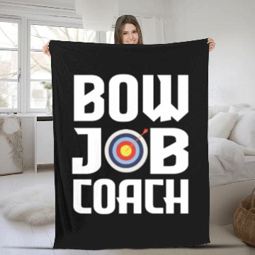 Discover Archery Archer Bowman Fleece Blankets