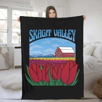 Discover Skagit Valley Tulips Skagit Valley Tulips gift ins Fleece Blankets
