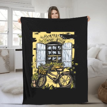 Discover Wanna know the secret to happiness? Flower plants Fleece Blankets