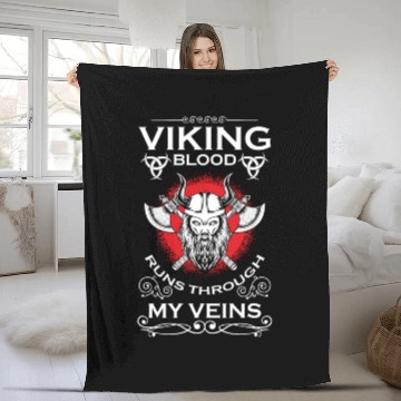 Discover Thor Celtic Symbol Norsemen Fleece Blankets