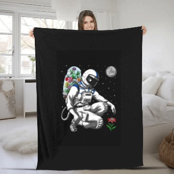 Discover Space Astronaut Environmentalist Fleece Blankets