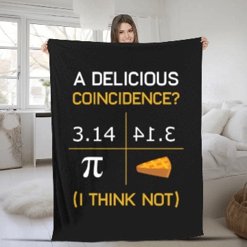 Discover Funny Pi Day 3 14 Math Geeks Math Pun Teacher Fleece Blankets