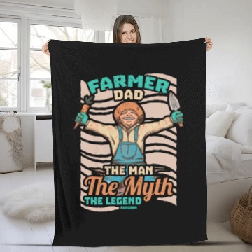 Discover Farmer Dad The Man The Myth The Legend Fleece Blankets