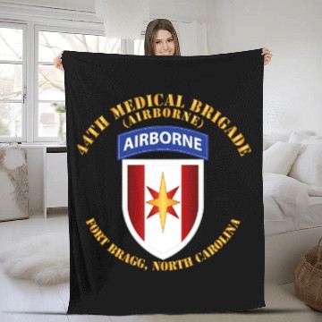 Discover Army 44th Medical Bde Airborne FBNC Fleece Blankets