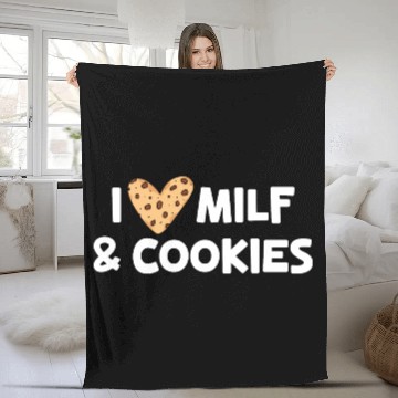 Discover Funny I Love Cookie Fleece Blankets