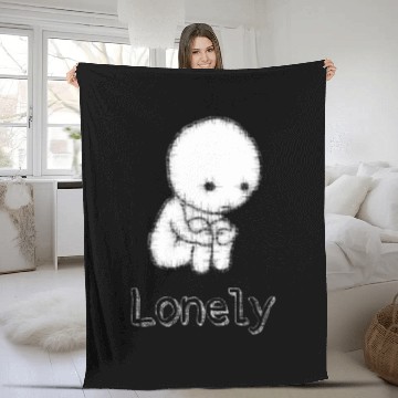 Discover Lonely : for all people who are alone Fleece Blankets