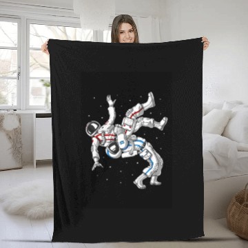 Discover Jiu-Jitsu Astronauts Fleece Blankets