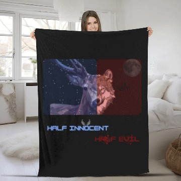 Discover Half innocent, half devil Fleece Blankets