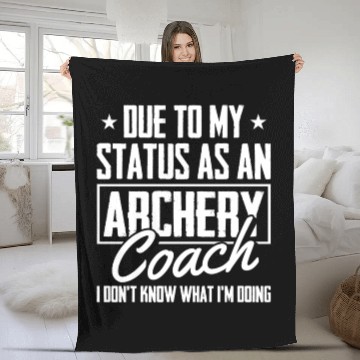 Discover Archery Archer Bowman Fleece Blankets