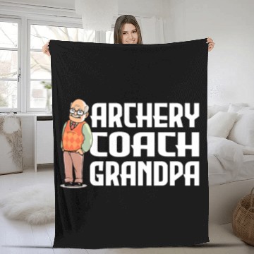 Discover Archery Archer Bowman Fleece Blankets