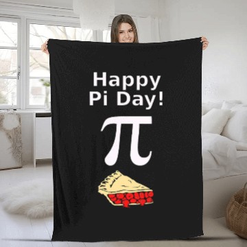 Discover Happy Pi day with a piece of Pie design March 3rd Fleece Blankets
