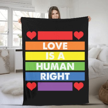 Discover LBGT Flag Gay Pride Human Love Human Right Fleece Blankets