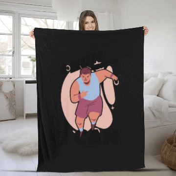 Discover Run jogging sport race training gift Fleece Blankets