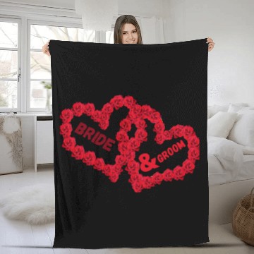 Discover Bride And Groom Essential Classic Fleece Blankets