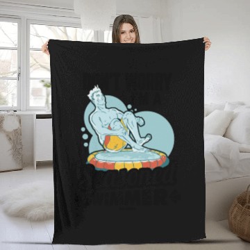 Discover To swim Fleece Blankets