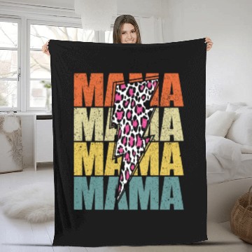 Discover Lightning Bolt Leopard Cheetah Print Multi Color Fleece Blankets