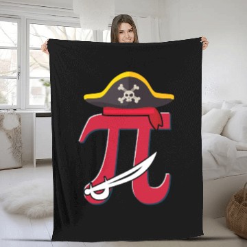 Discover Pirate Pi Day Pun Funny Fleece Blankets March 14 3 14