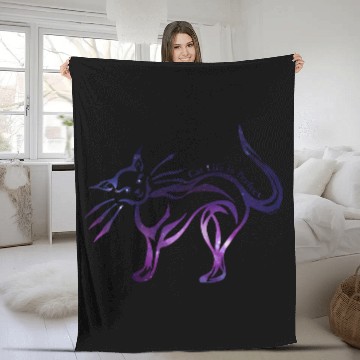 Discover cat life is perfect cat lover Fleece Blankets