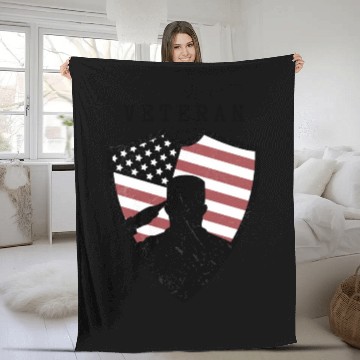 Discover Veteran Fleece Blankets