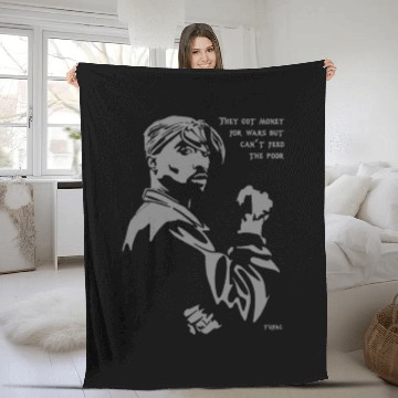 Discover THEY GOT MONEY FOR WARS BUT CAN'T FEED THE POOR Fleece Blankets