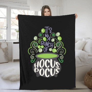 Discover Its All A Bunch Of Hocus Pocus Scary Halloween Fleece Blankets