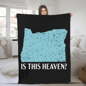 Discover Is This Heaven Oregon USA America Oregonians Fleece Blankets