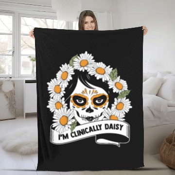 Discover Daisy Garden Gardening Gardener Fleece Blankets
