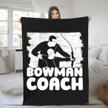Discover Archery Archer Bowman Fleece Blankets