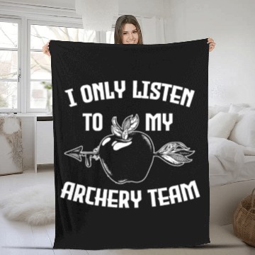 Discover Archery Archer Bowman Fleece Blankets