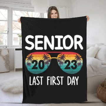 Discover My Last First Day Senior Class Of 2023 Fleece Blankets