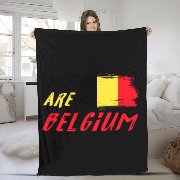 Discover We are Belgium Fleece Blankets