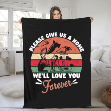 Discover Please Give Us A Home We Love You Forever Fleece Blankets