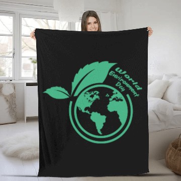 Discover World Environment Day Fleece Blankets