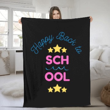 Discover Happy Back To School Fleece Blankets